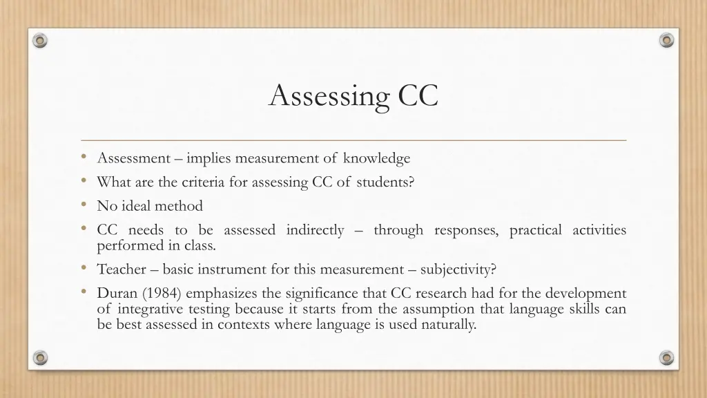 assessing cc 1