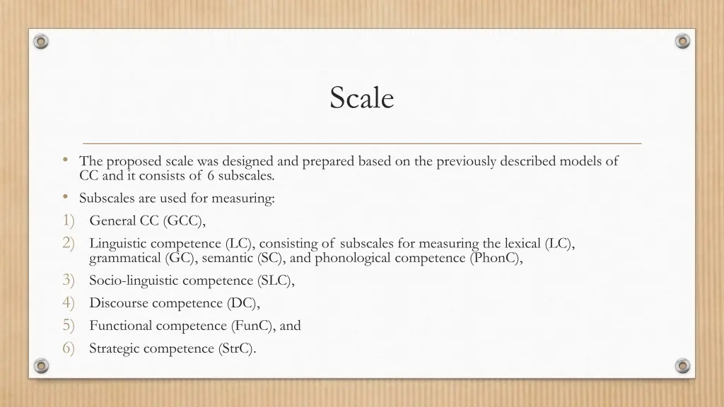 scale