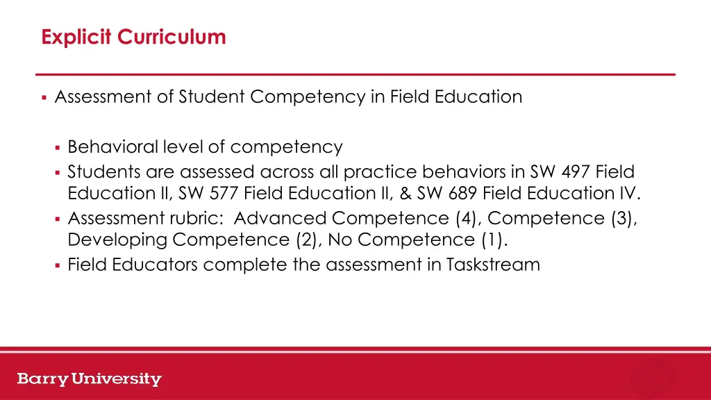 explicit curriculum 1