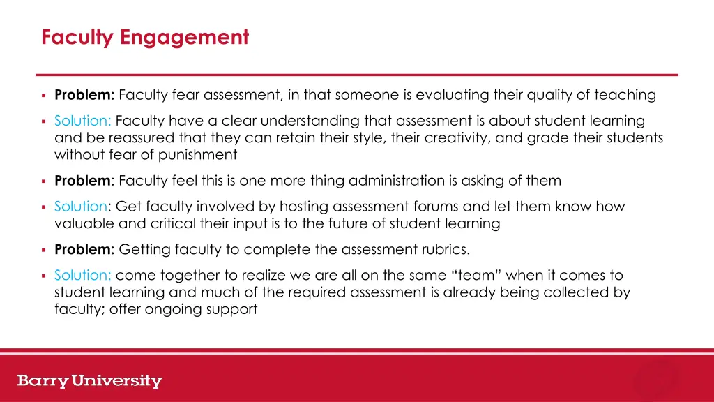 faculty engagement