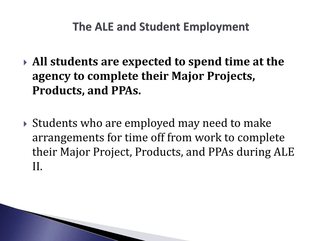 all students are expected to spend time