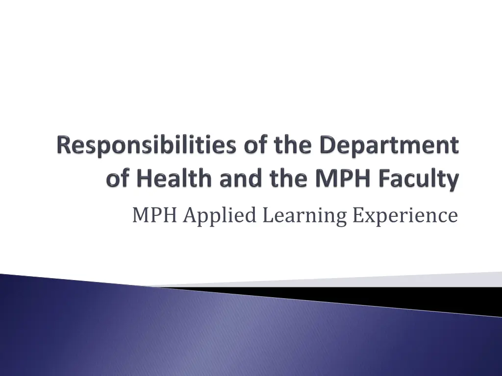 mph applied learning experience 2