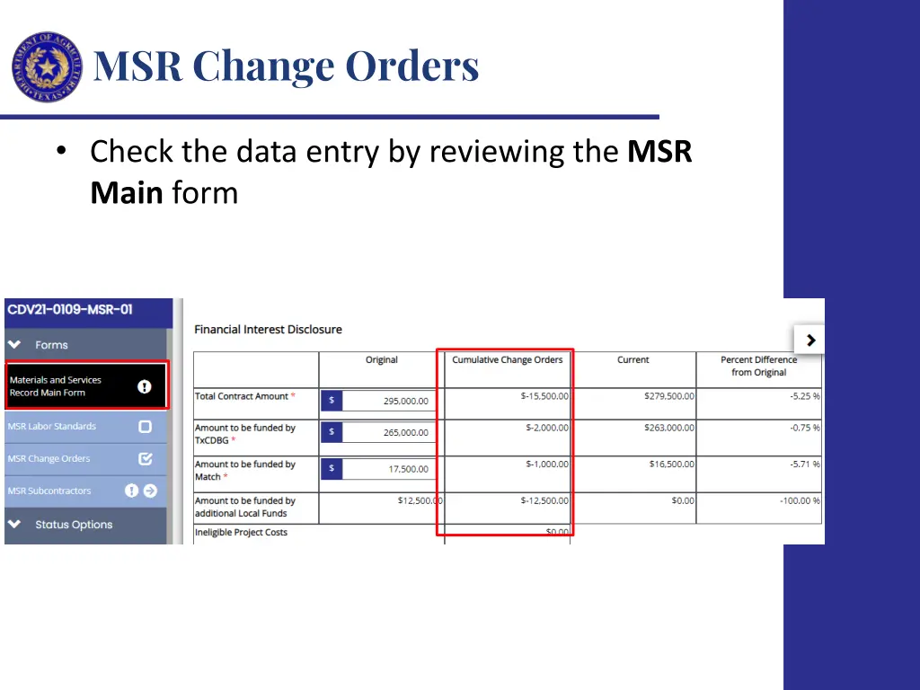 msr change orders 1