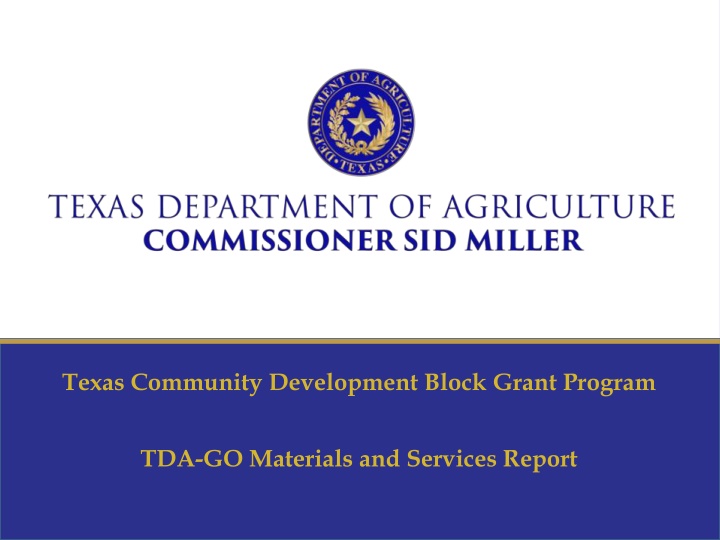 texas community development block grant program