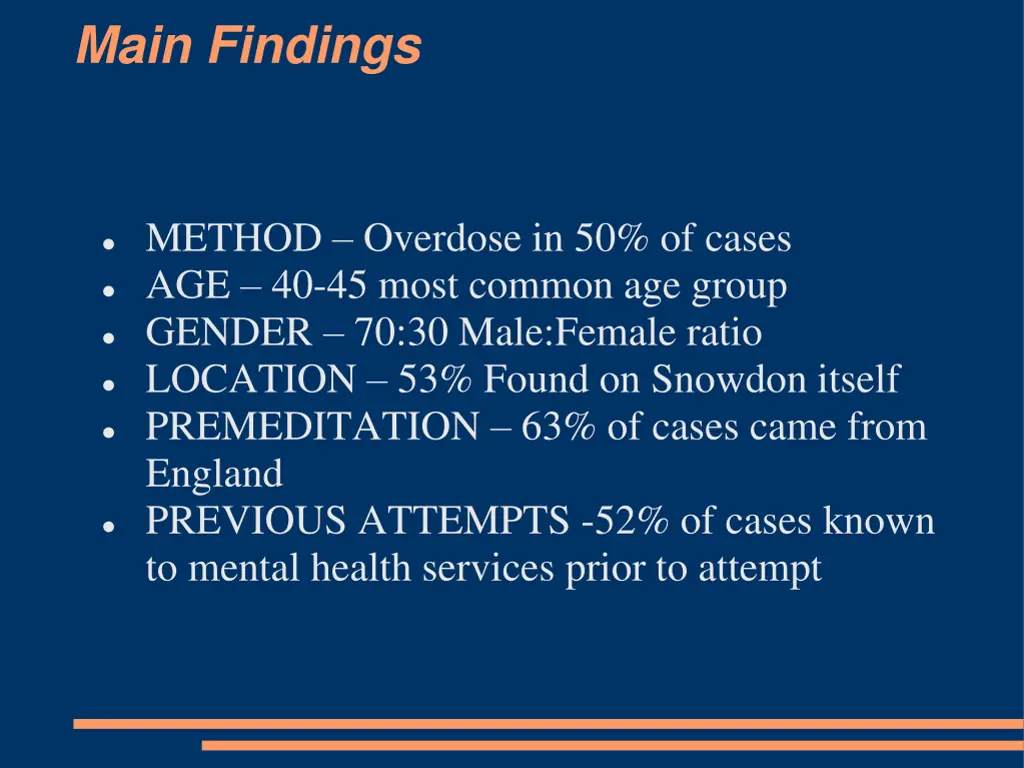 main findings 1