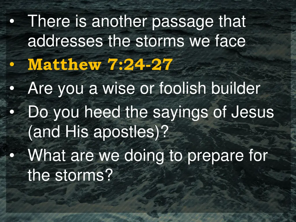 there is another passage that addresses