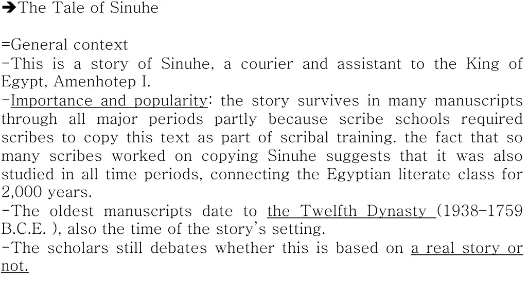 the tale of sinuhe