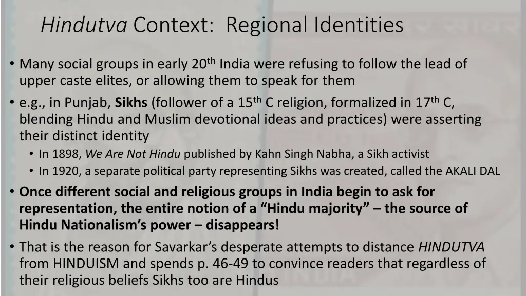 hindutva context regional identities