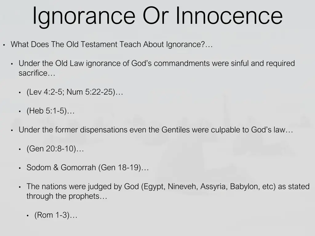 ignorance or innocence 1