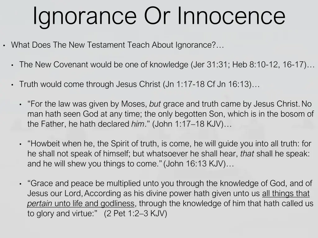 ignorance or innocence 2