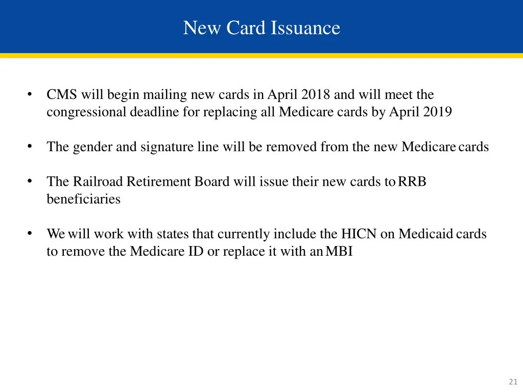 new card issuance