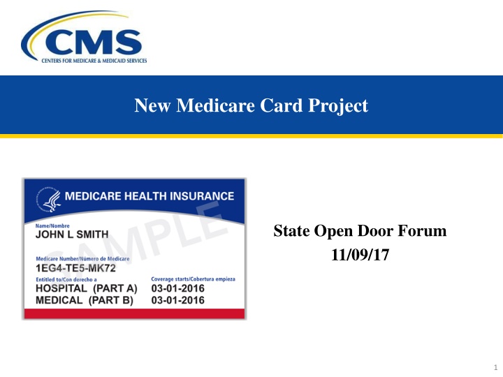 new medicare card project