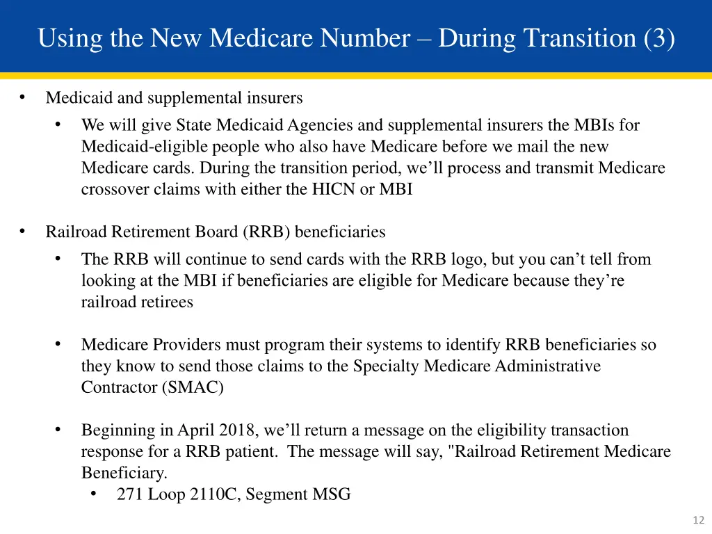 using the new medicare number during transition 3