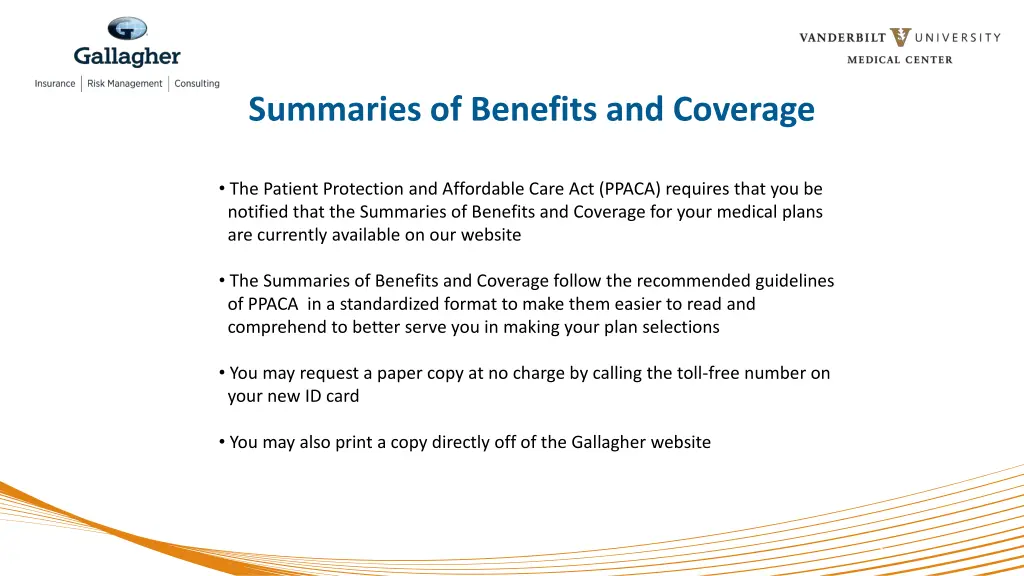 summaries of benefits and coverage