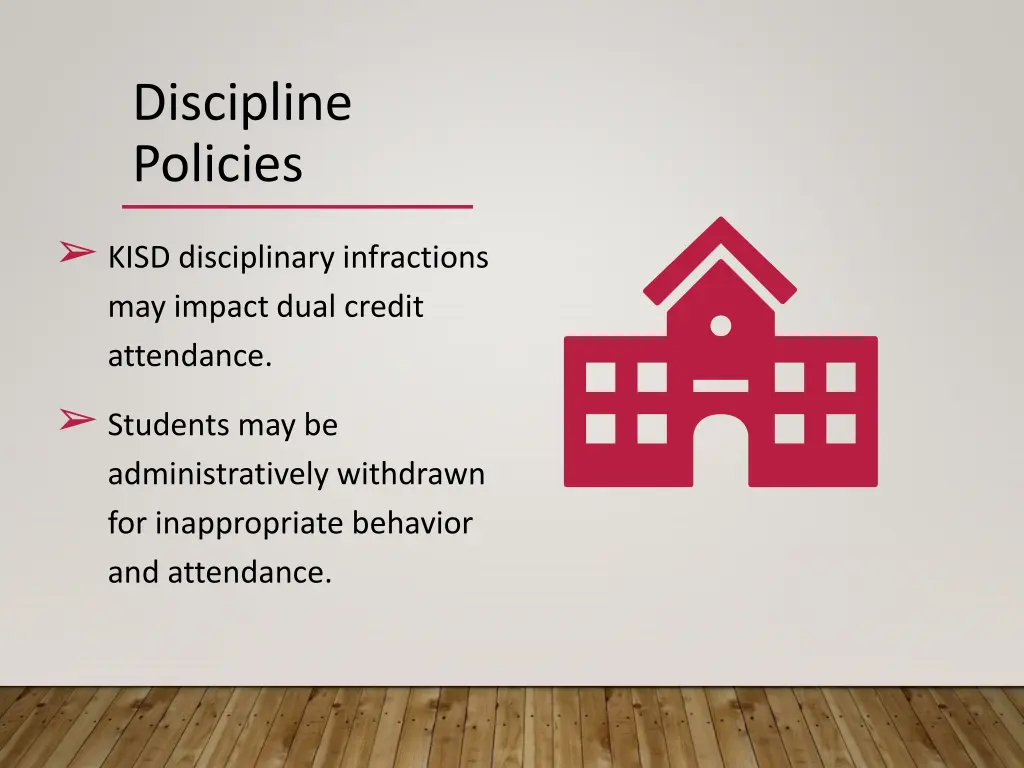 discipline policies