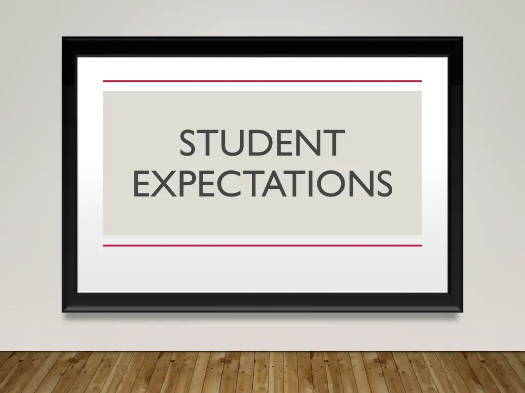 student expectations