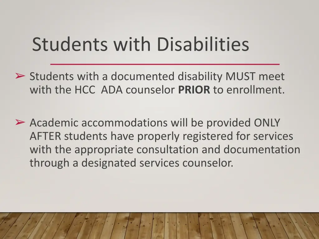 students with disabilities