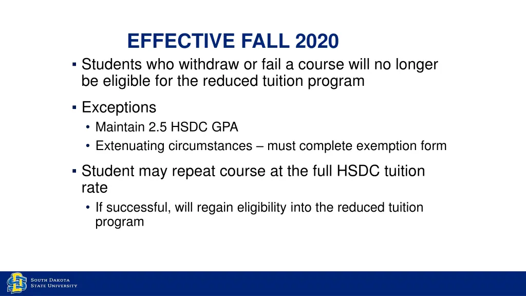 effective fall 2020 students who withdraw or fail