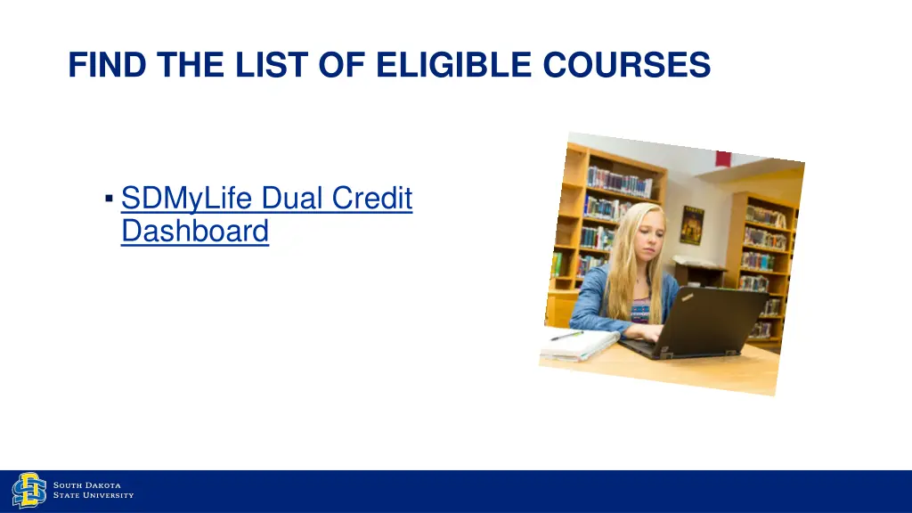 find the list of eligible courses