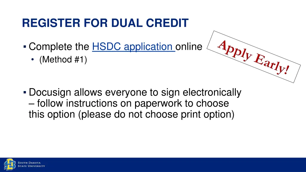 register for dual credit