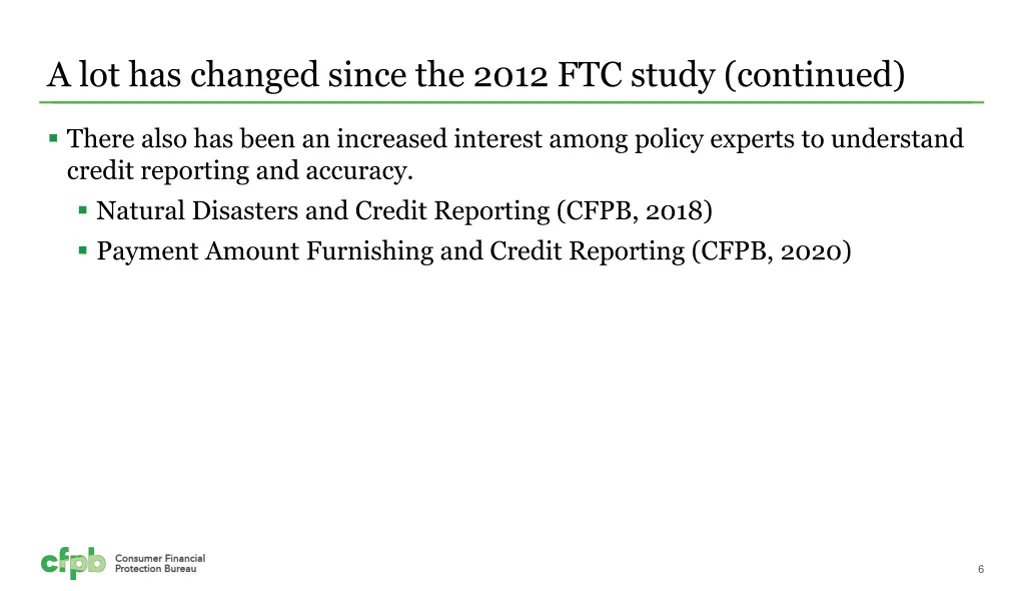 a lot has changed since the 2012 ftc study 1