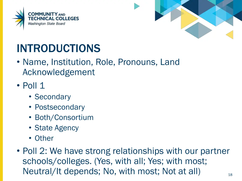 introductions name institution role pronouns land