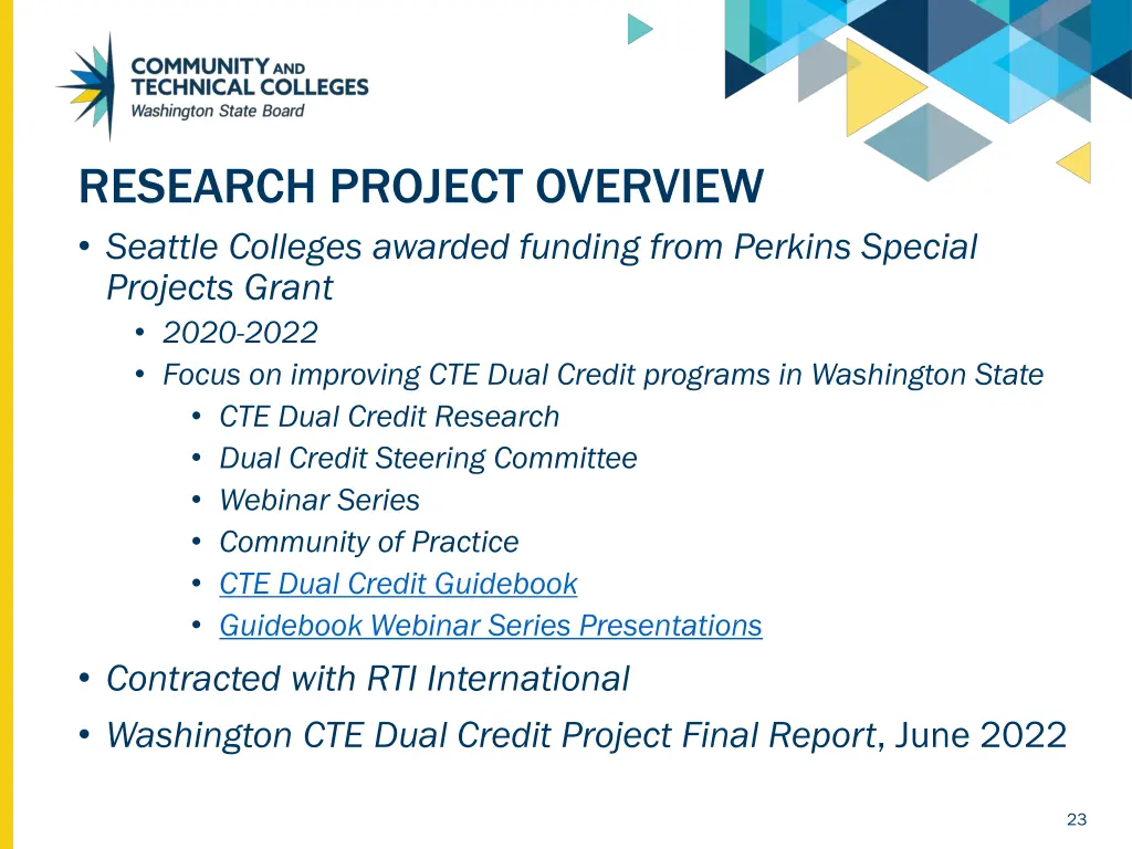 research project overview seattle colleges