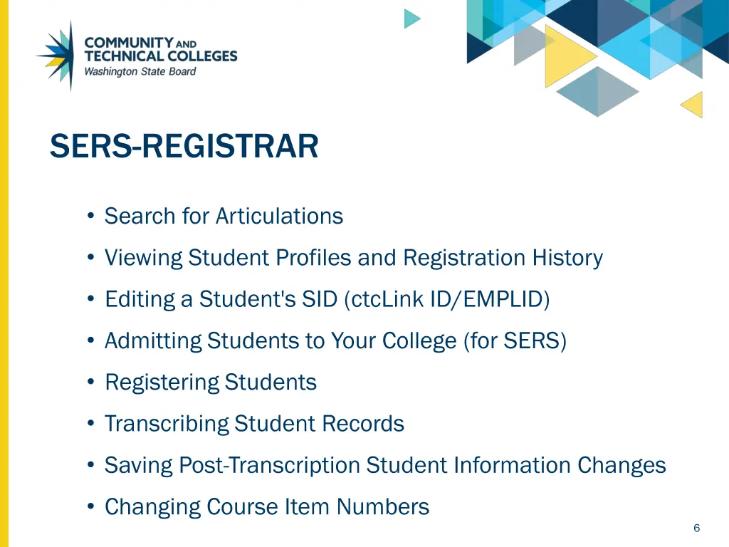 sers registrar