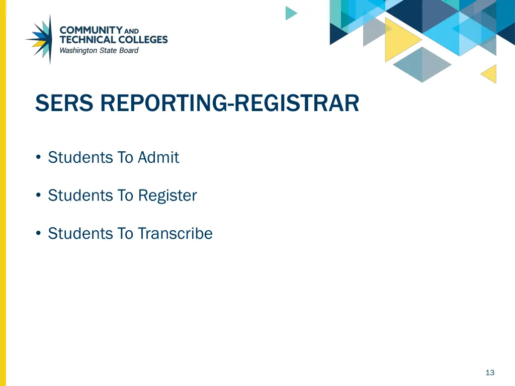 sers reporting registrar