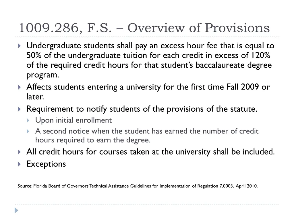 1009 286 f s overview of provisions