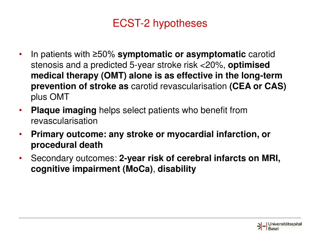 ecst 2 hypotheses