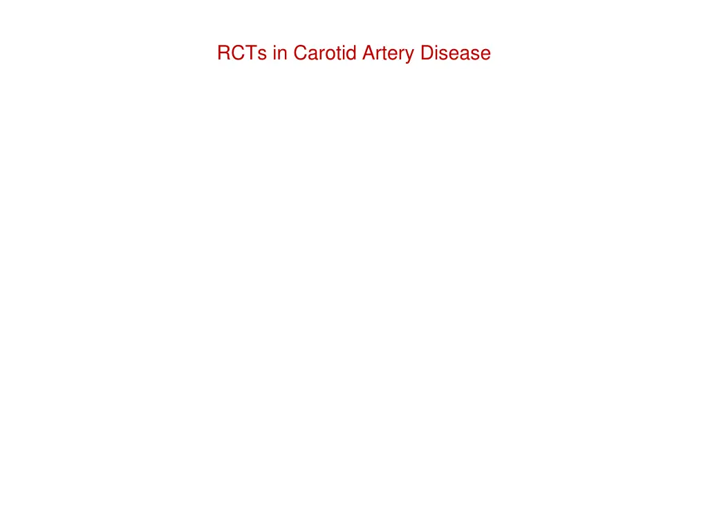 rcts in carotid artery disease