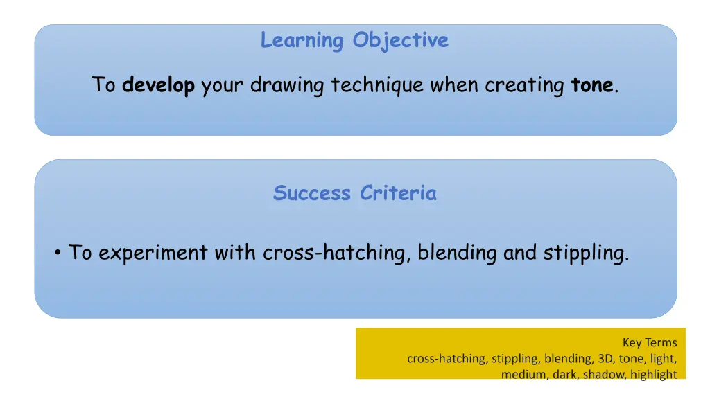 learning objective