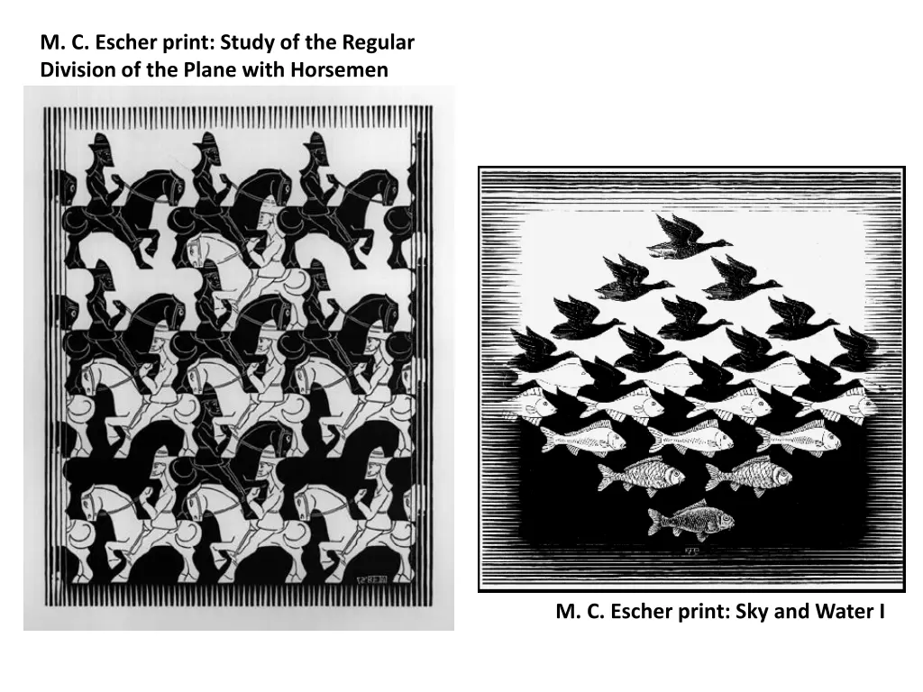 m c escher print study of the regular division