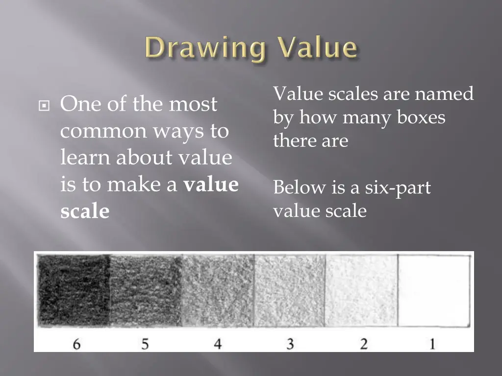 value scales are named by how many boxes there are