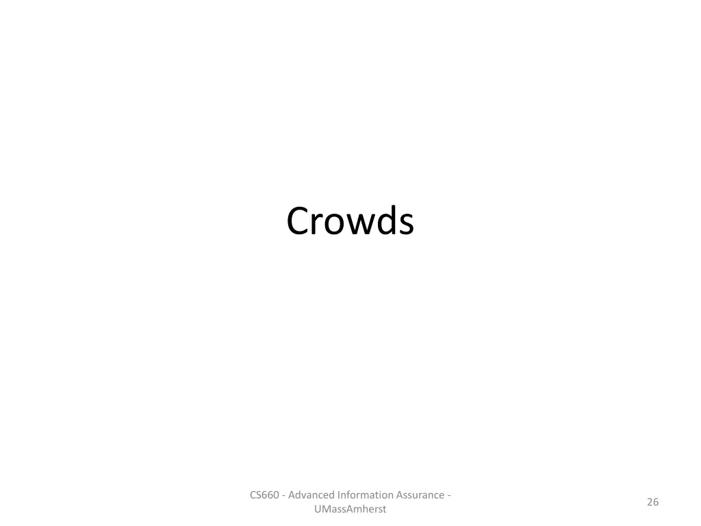 crowds