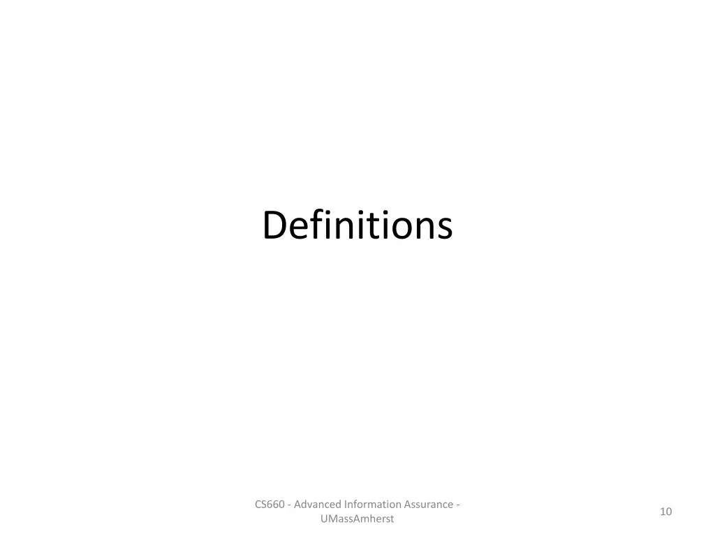 definitions