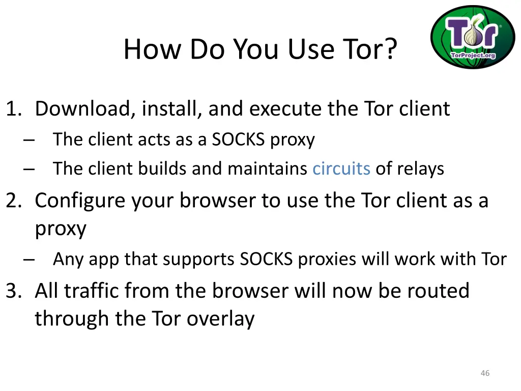 how do you use tor