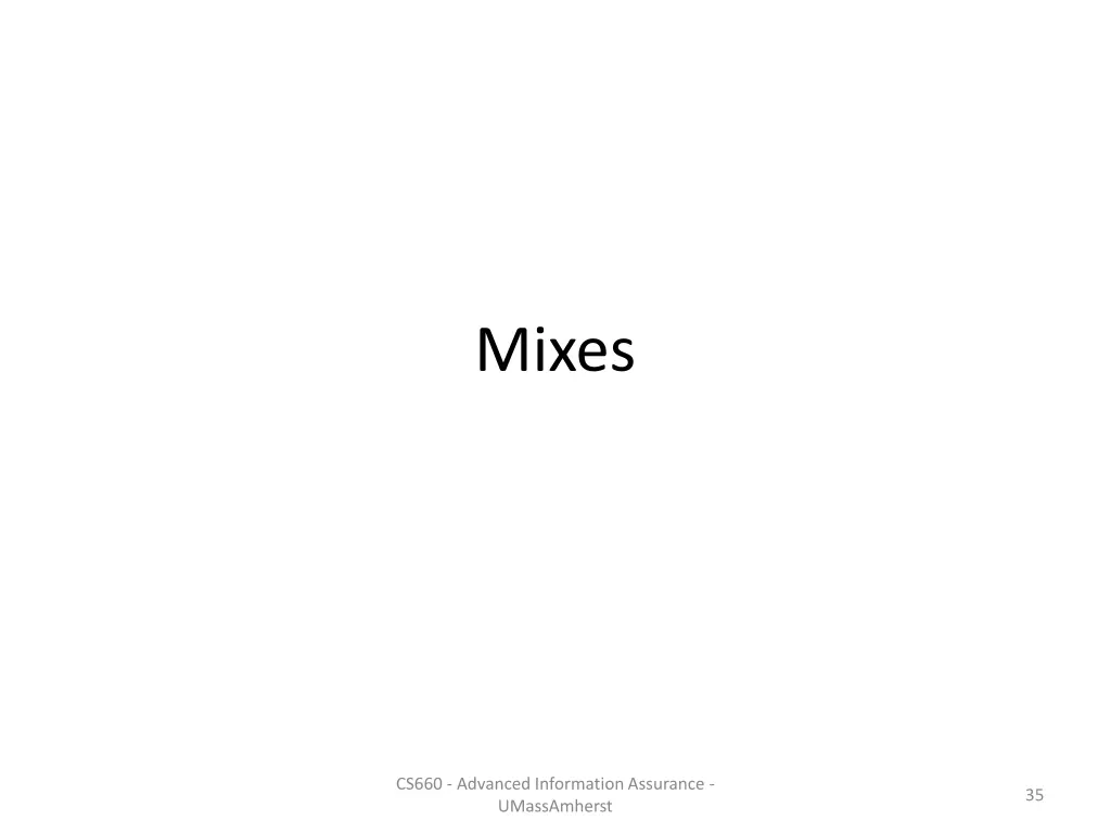 mixes