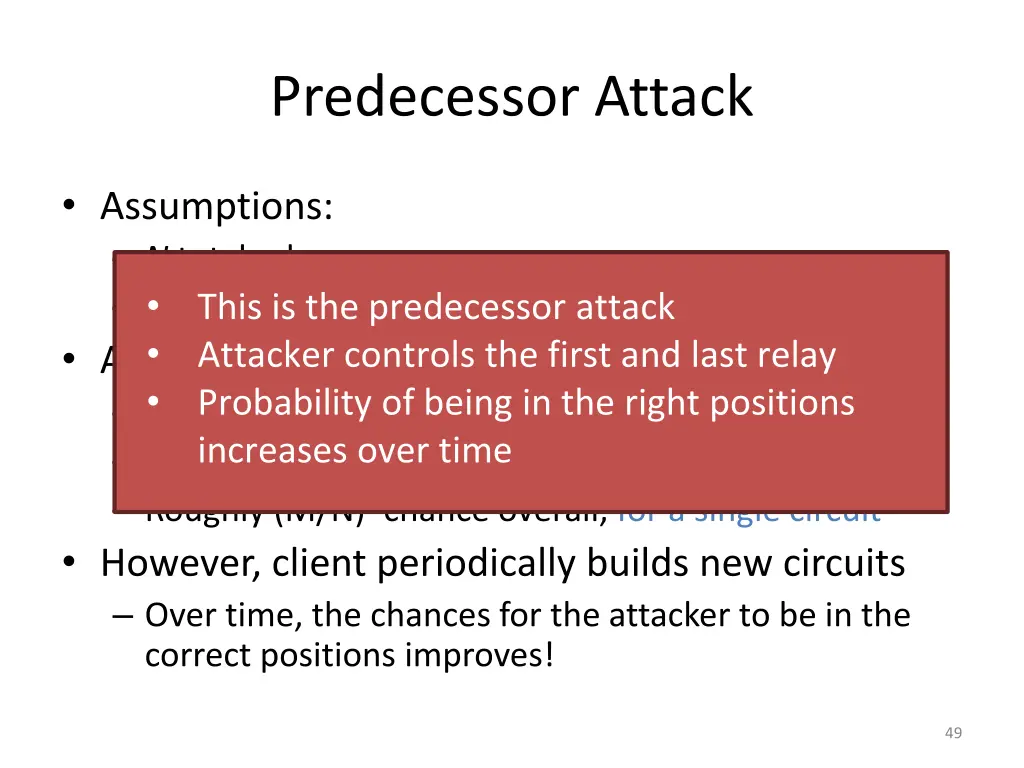 predecessor attack