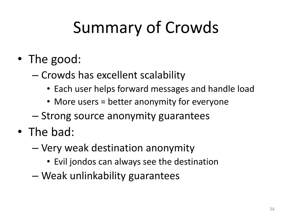 summary of crowds