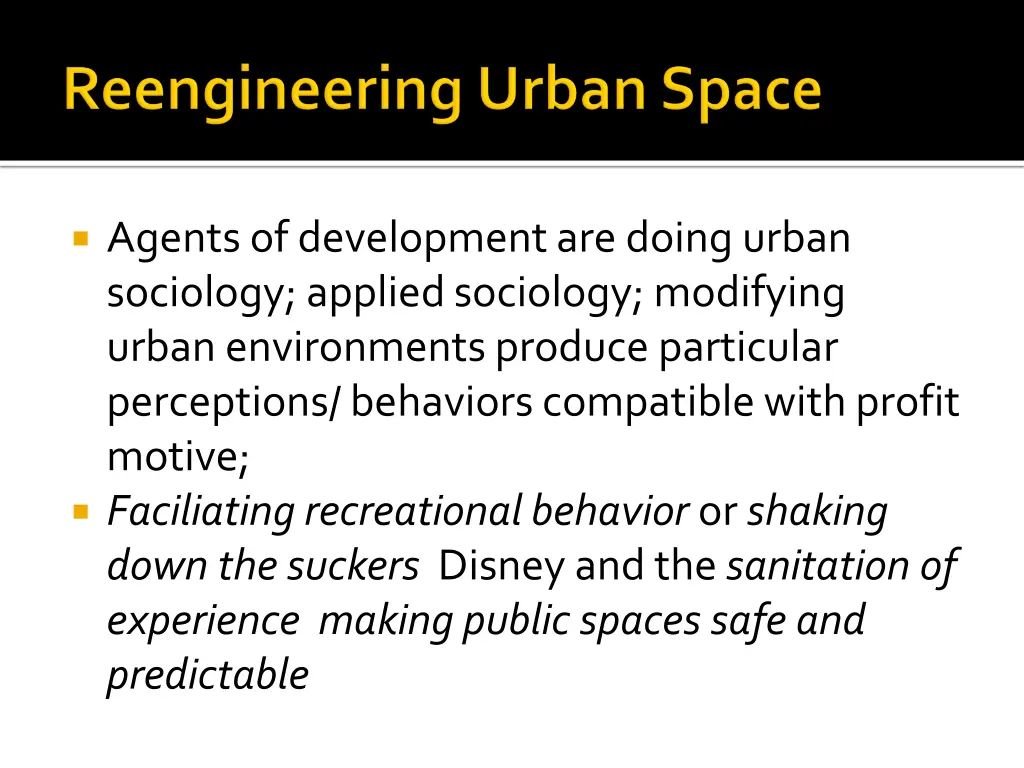 agents of development are doing urban sociology