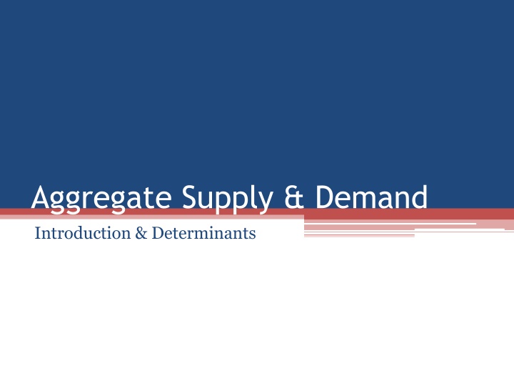 aggregate supply demand introduction determinants