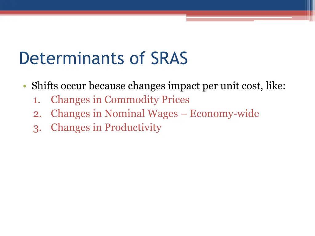 determinants of sras