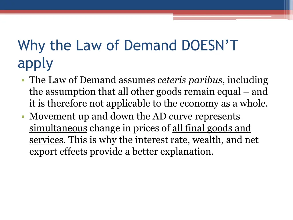 why the law of demand doesn t apply