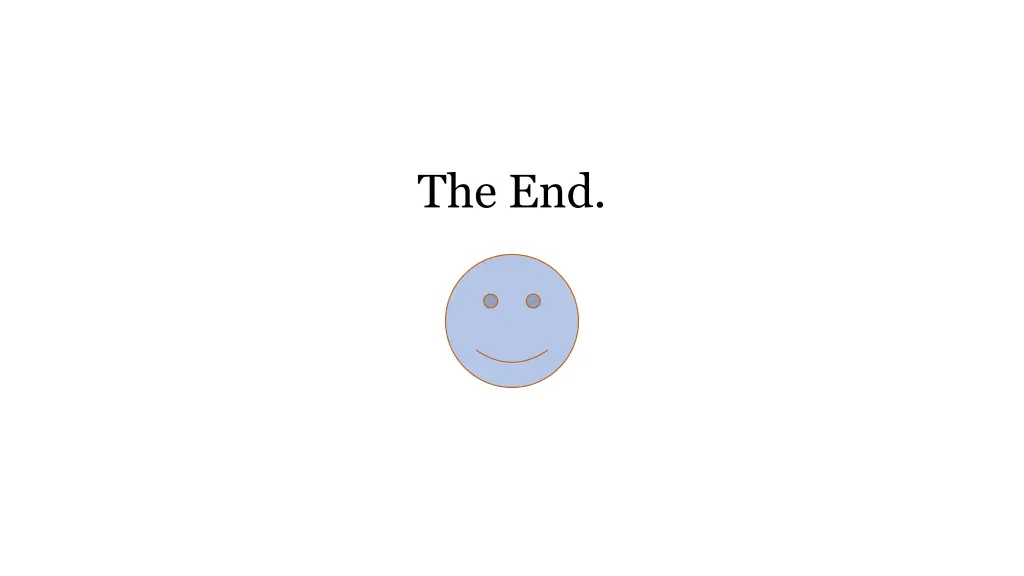 the end