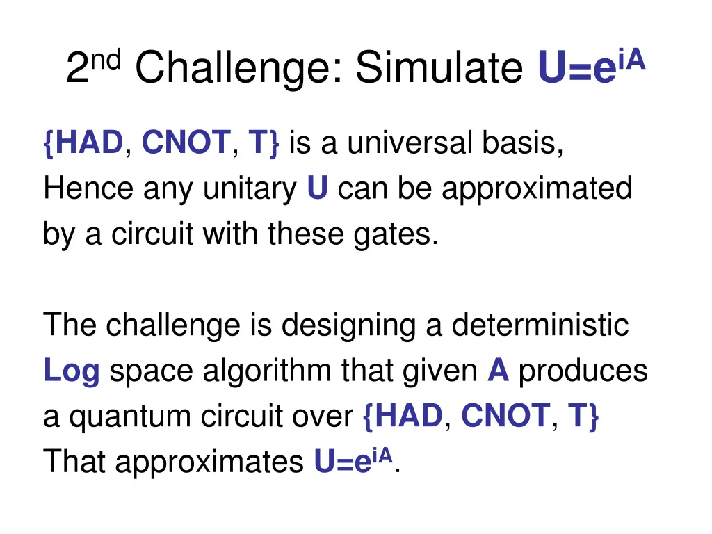 2 nd challenge simulate u e ia