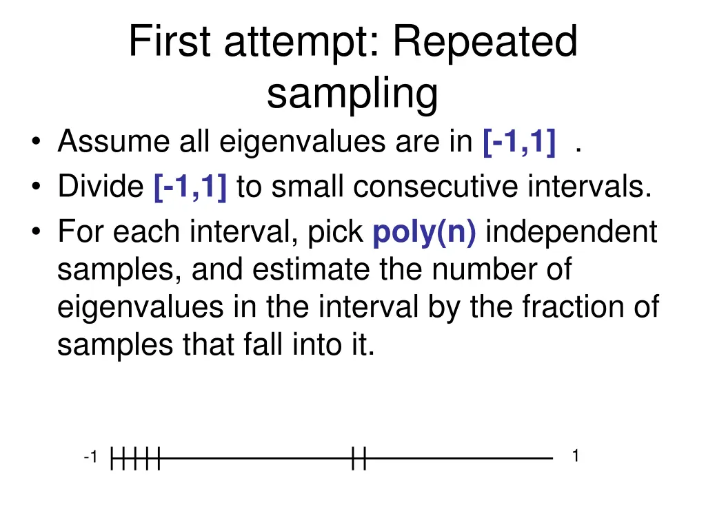 first attempt repeated sampling assume