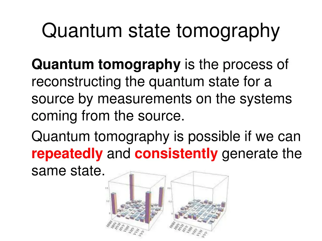 quantum state tomography