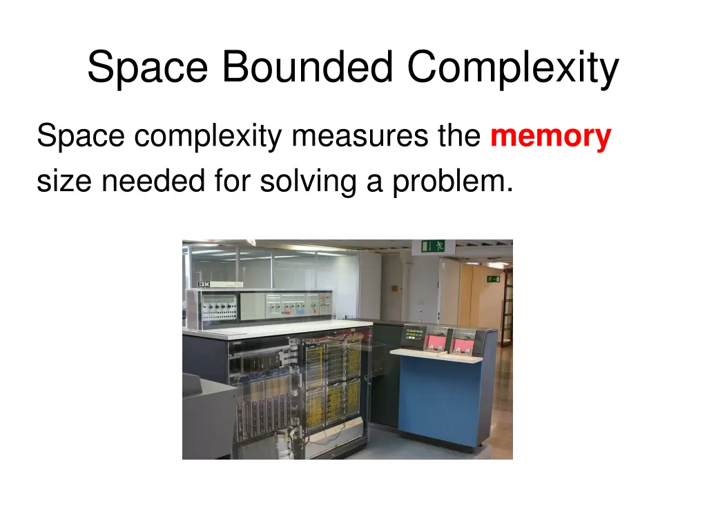 space bounded complexity